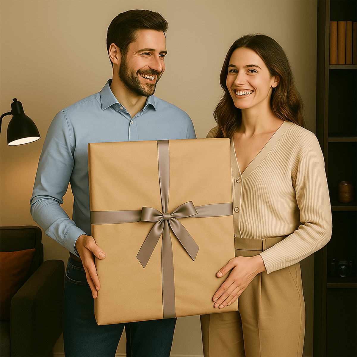 Image of Portret żony i męża - obraz na płótnie z Twojego zdjęcia - Wymaluj Prezent