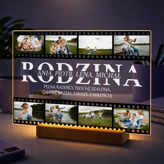 Prezent dla rodziców na święta – personalizowany druk na szkle Rodzinne Kadry