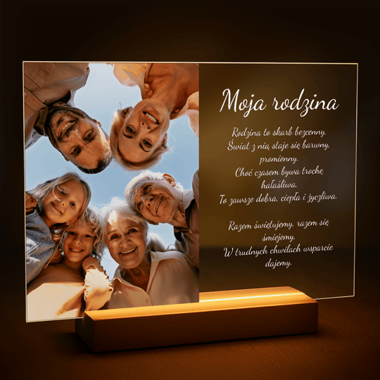 Rodzinna pamiątka - druk na szkle z Twojego zdjęcia