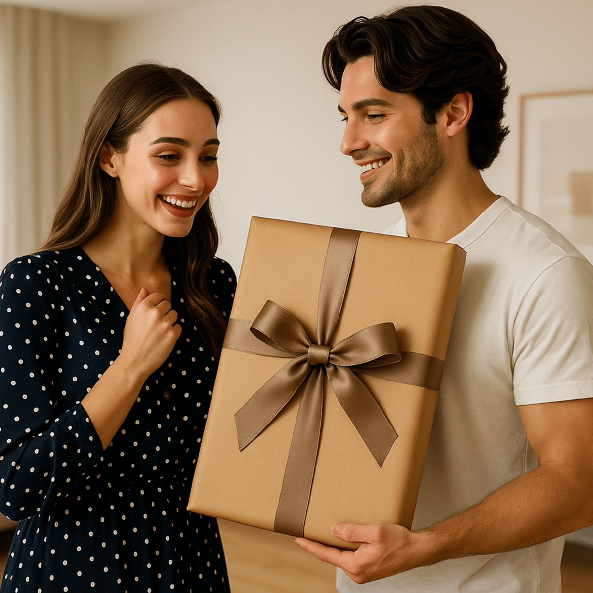 Image of Romantyczny portret pary + imiona - obraz na płótnie z Twojego zdjęcia - Wymaluj Prezent