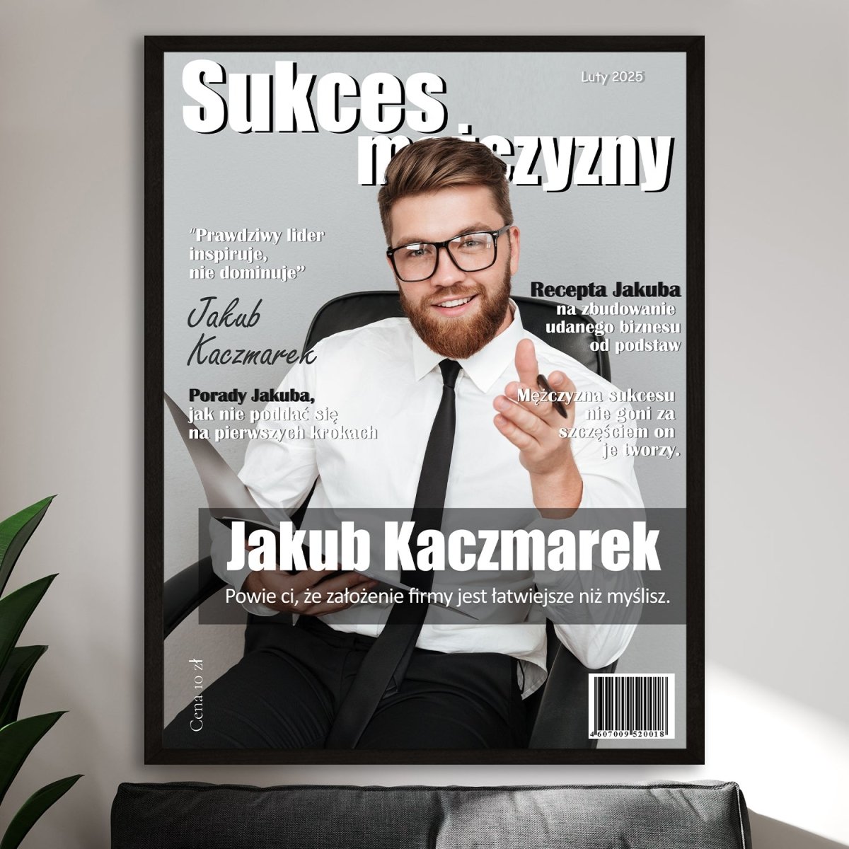 Image of Sukces mężczyzny okładka - plakat z Twojego zdjęcia - Wymaluj Prezent