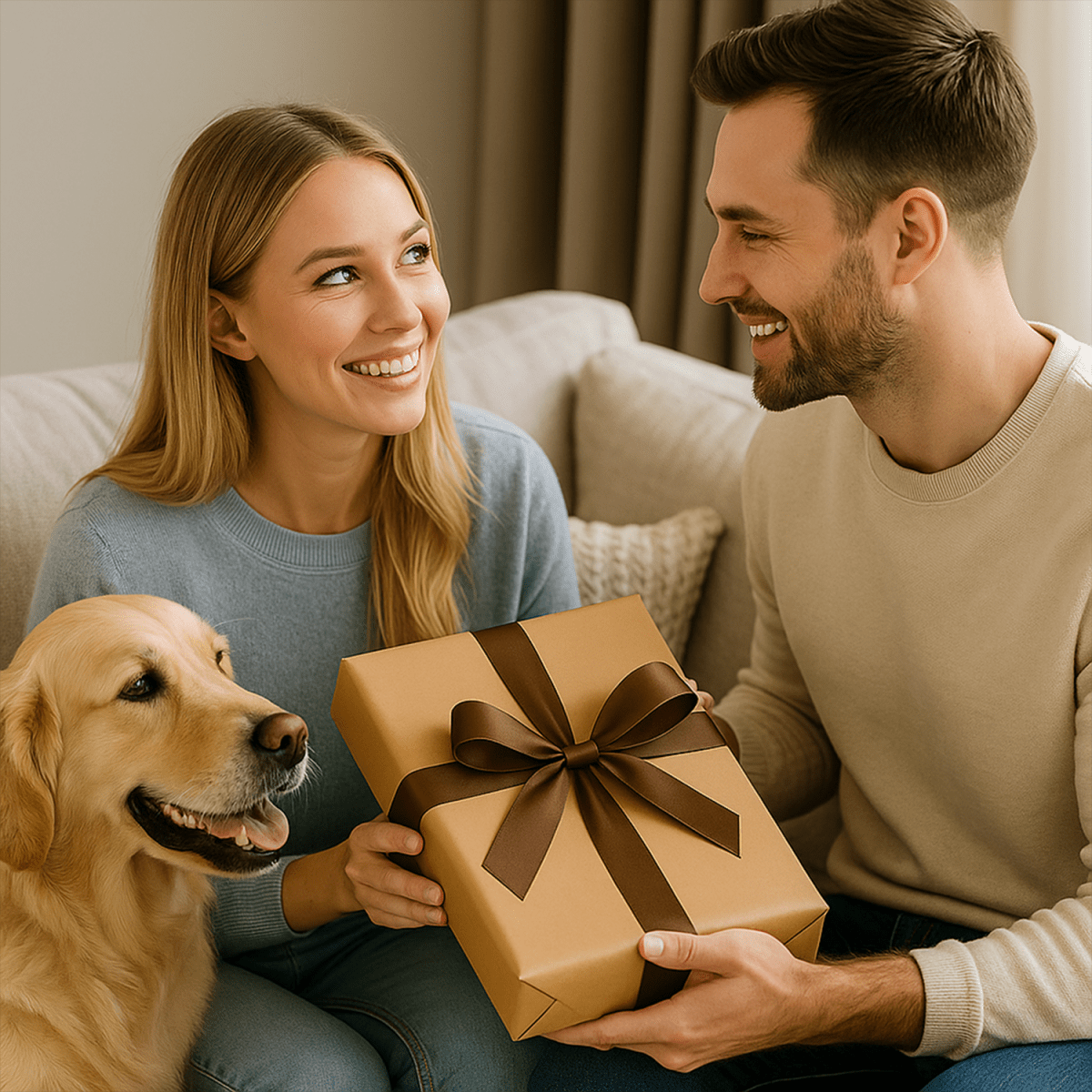 Szczęście to bycie razem - druk na szkle, portret z Twojego zdjęcia - Wymaluj Prezent