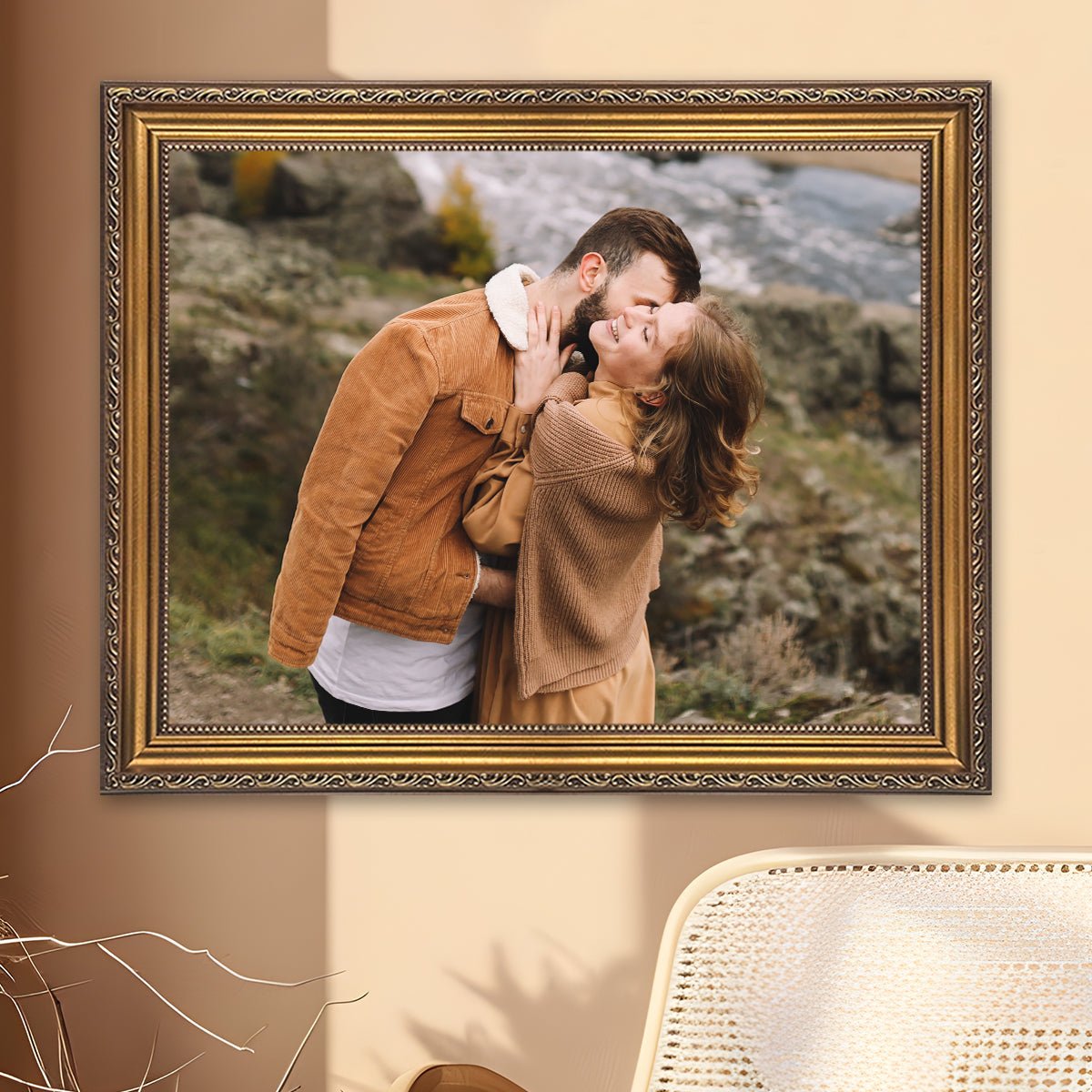 Szczęśliwa para - zdjęcie na płótnie - Wymaluj Prezent