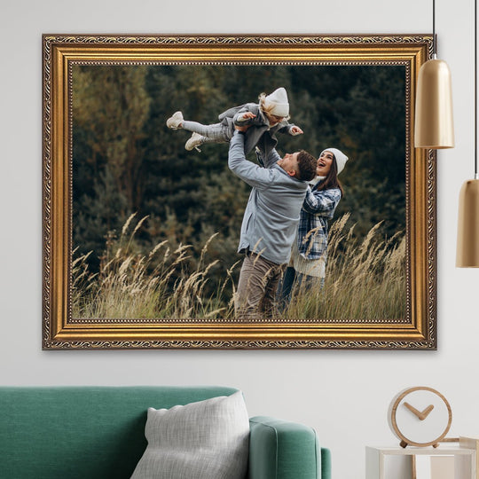 Szczęśliwa rodzinka razem - zdjęcie na płótnie