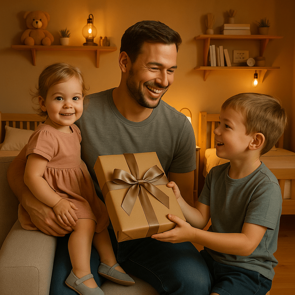 Tata naszym superbohaterem - druk na szkle, portret z Twojego zdjęcia - Wymaluj Prezent