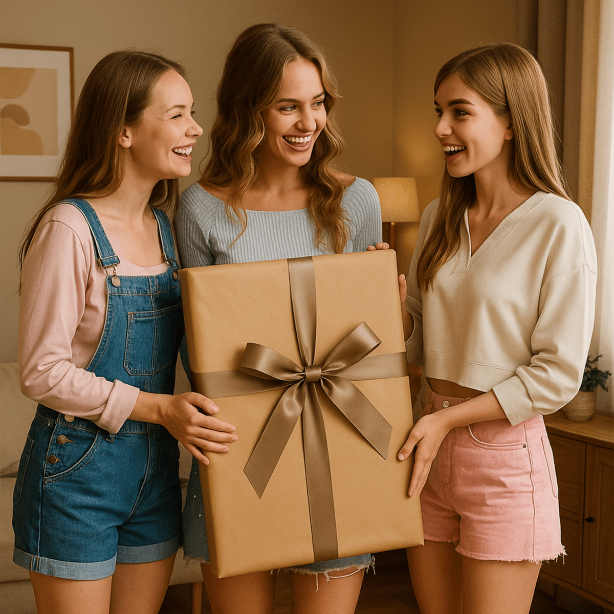 Image of Trzy najlepsze przyjaciółki karykatura - plakat z Twojego zdjęcia - Wymaluj Prezent