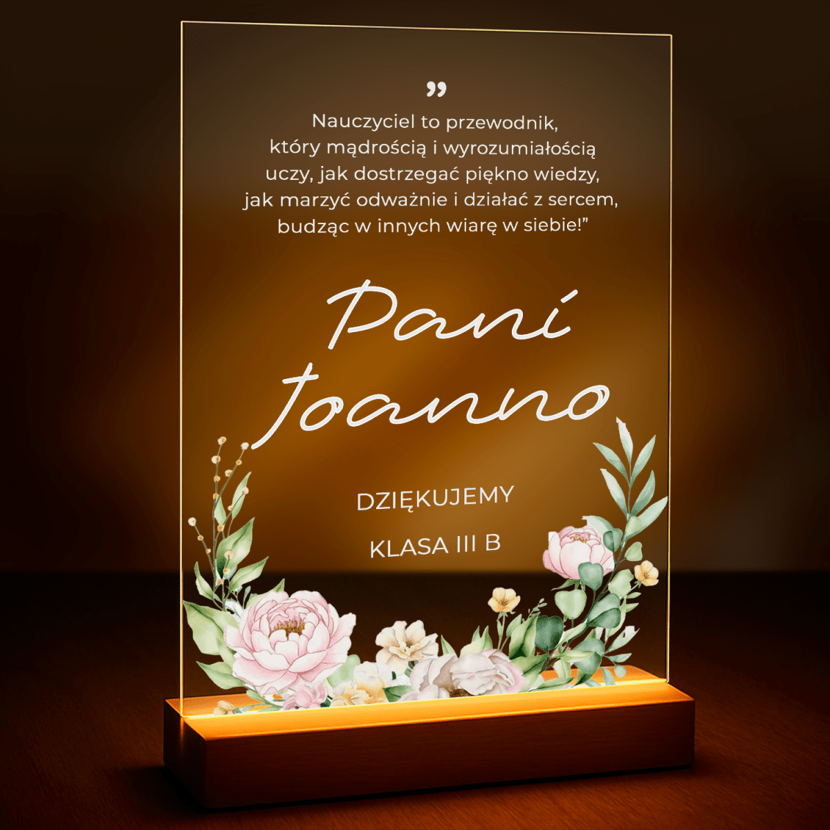 Image of Upominek od klasy - druk na szkle z Twojego zdjęcia - Wymaluj Prezent