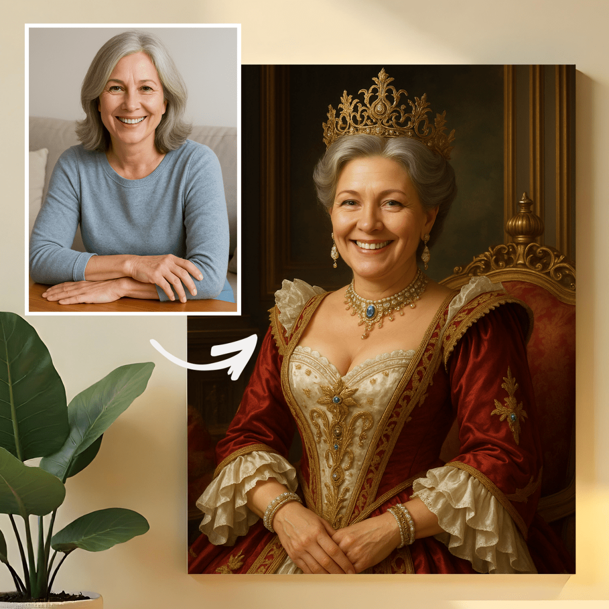 Image of Wasza wysokość - obraz na płótnie z Twojego zdjęcia - Wymaluj Prezent