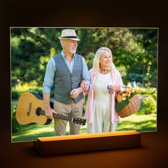 Wspólne zdjęcie dziadków - druk na szkle z Twojego zdjęcia