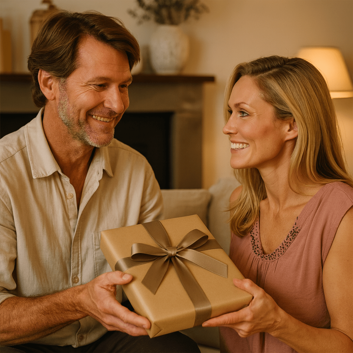 Image of Wspólny portret na 25 rocznicę - druk na szkle, portret z Twojego zdjęcia - Wymaluj Prezent