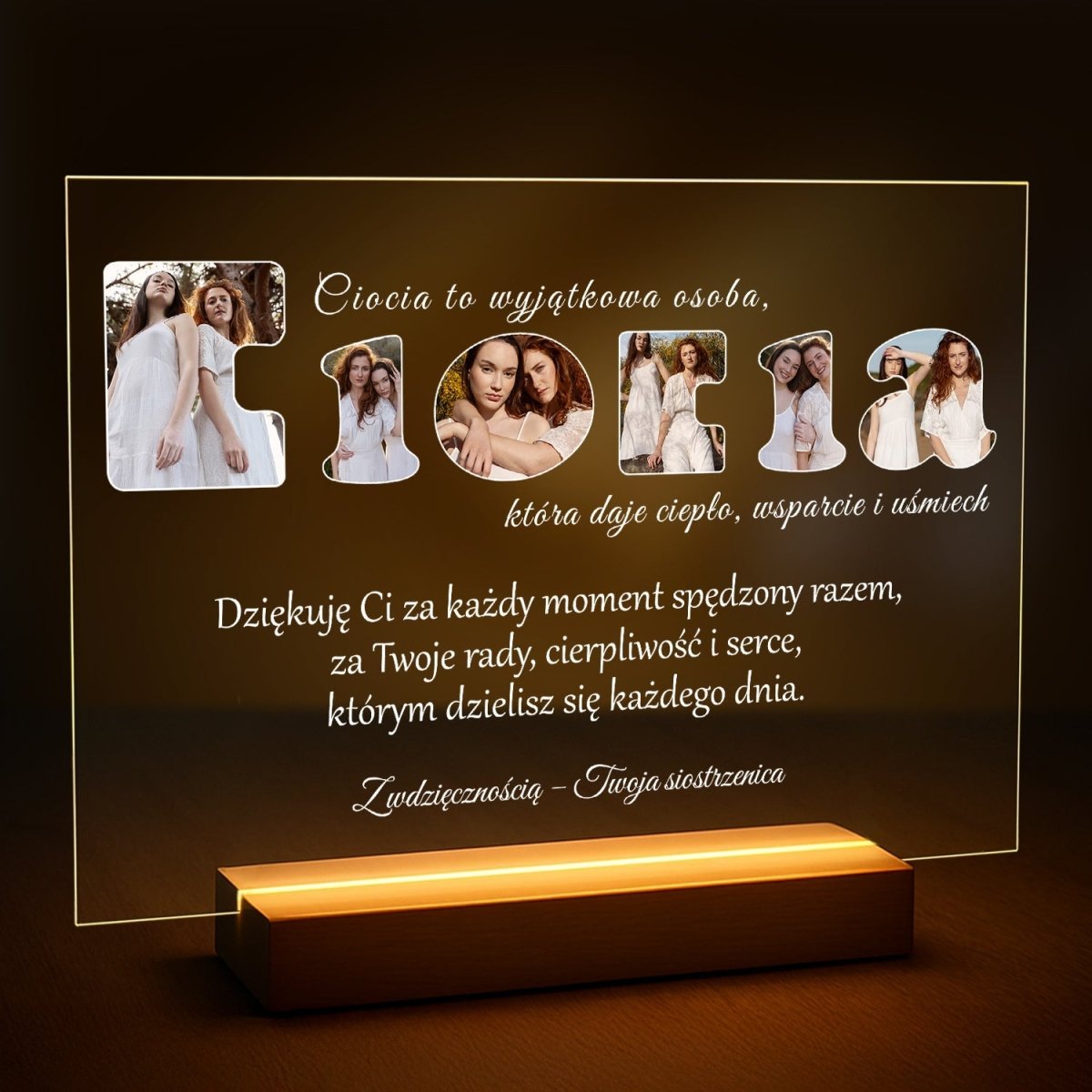 Wyjątkowa osoba - druk na szkle z Twojego zdjęcia - Wymaluj Prezent