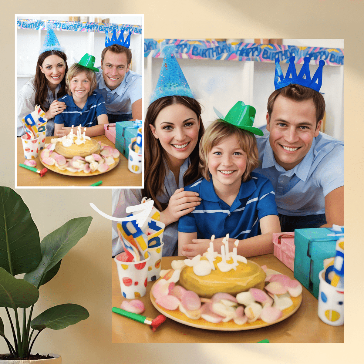 Image of Z okazji 10 urodzin - druk na szkle, portret z Twojego zdjęcia - Wymaluj Prezent