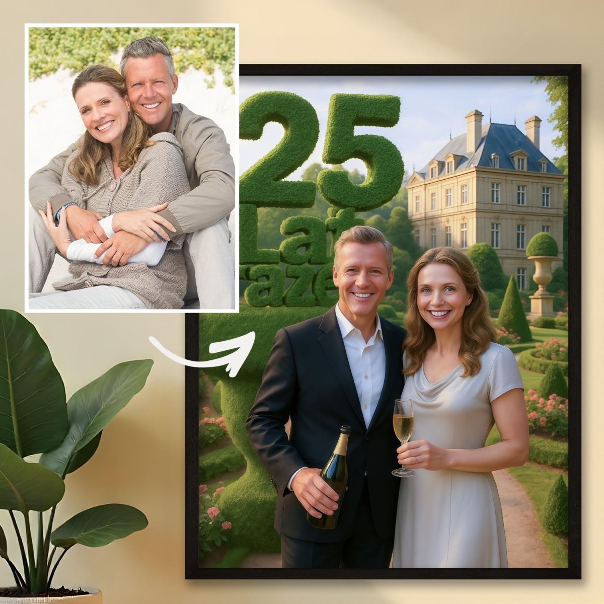 Z okazji 25 lat razem - plakat z Twojego zdjęcia - Wymaluj Prezent