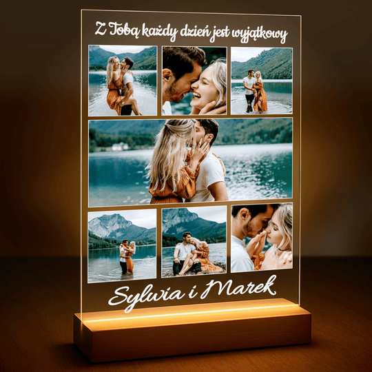 Z Tobą każdy dzień jest wyjątkowy - druk na szkle z Twojego zdjęcia