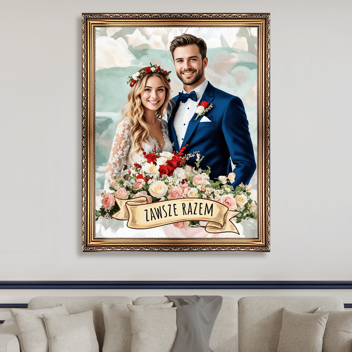 Zawsze razem - obraz na płótnie z Twojego zdjęcia - Wymaluj Prezent
