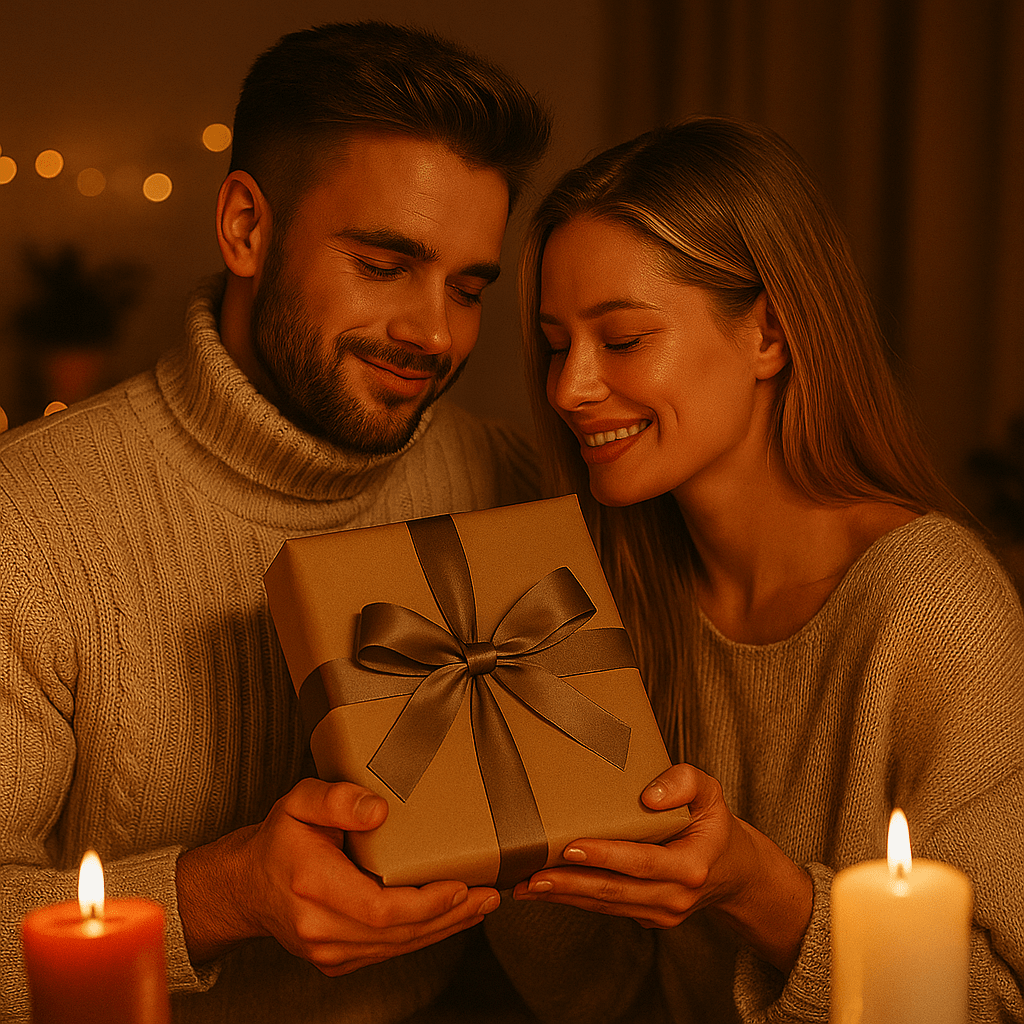 Image of Zdjęcie zakochanych + ulubiona piosenka - druk na szkle z Twojego zdjęcia - Wymaluj Prezent