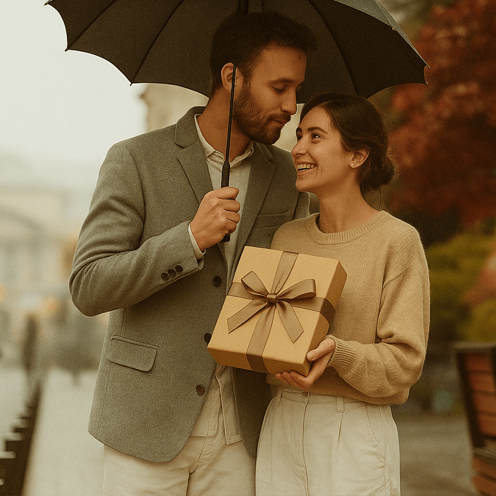 Zimowy kolaż dla pary - druk na szkle z Twojego zdjęcia - Wymaluj Prezent